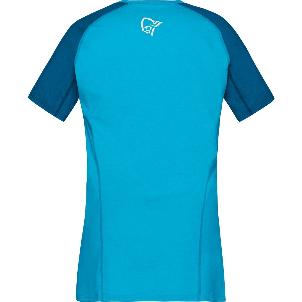 Norrona Fjørå Equaliser Lightweight T-Shirt Damen mykonos blue