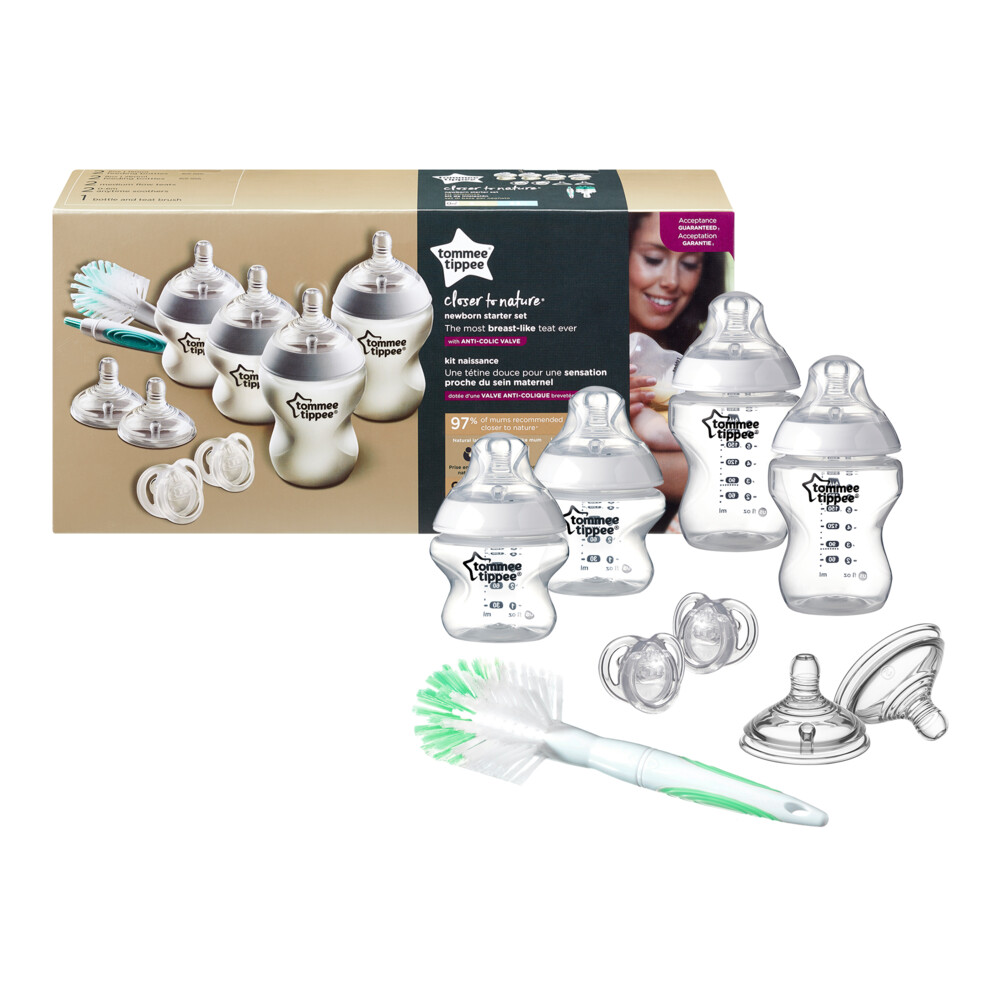 Tommee Tippee Closer to Nature Flessen Starterset Transparant1 set