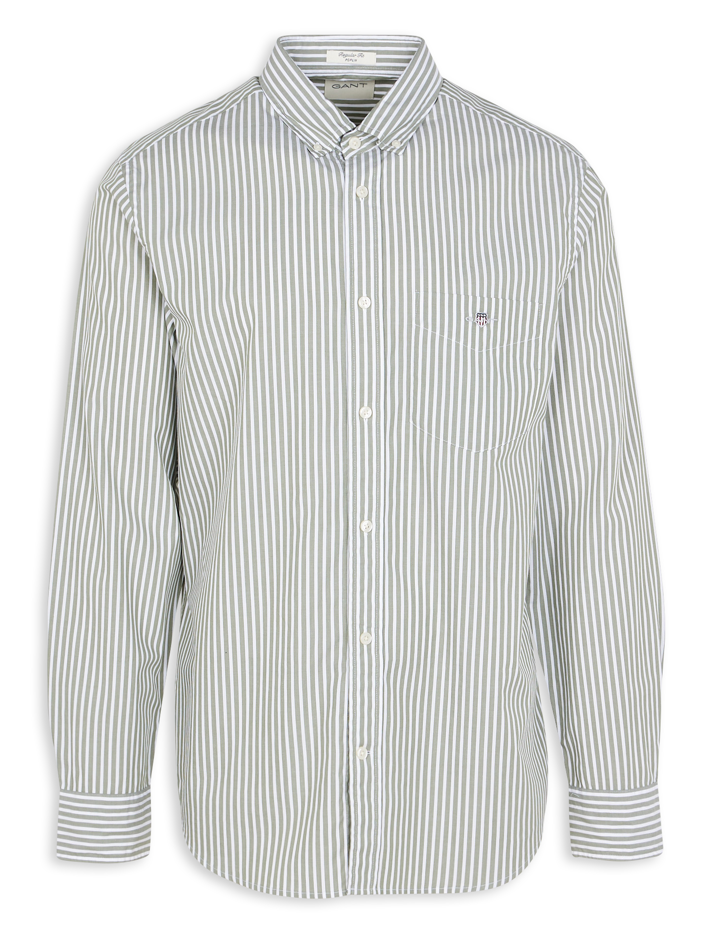 Chemise col classique en coton | Vert