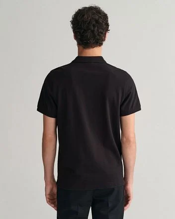 Gant Shield Piqué Poloshirt Zwart 2210-5 kopen