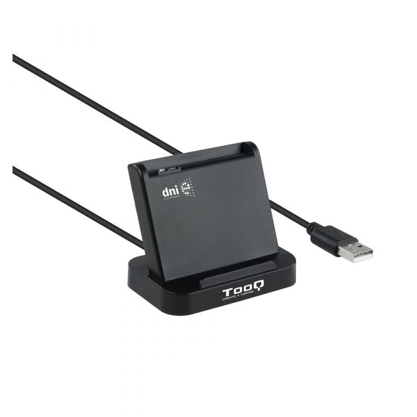 TooQ TQR-220B Leitor de Smart Card Interior USB USB 2.0 Preto