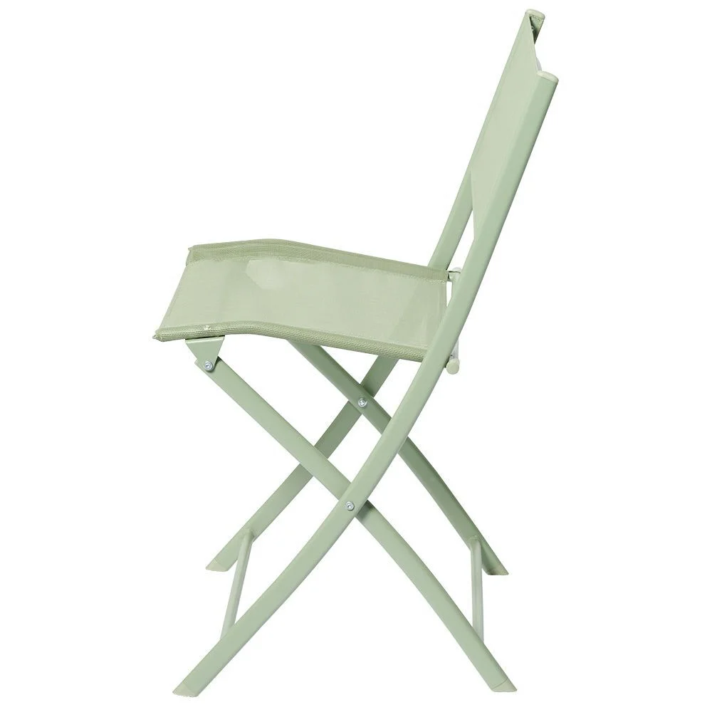 Chaise de jardin pliante London métal vert