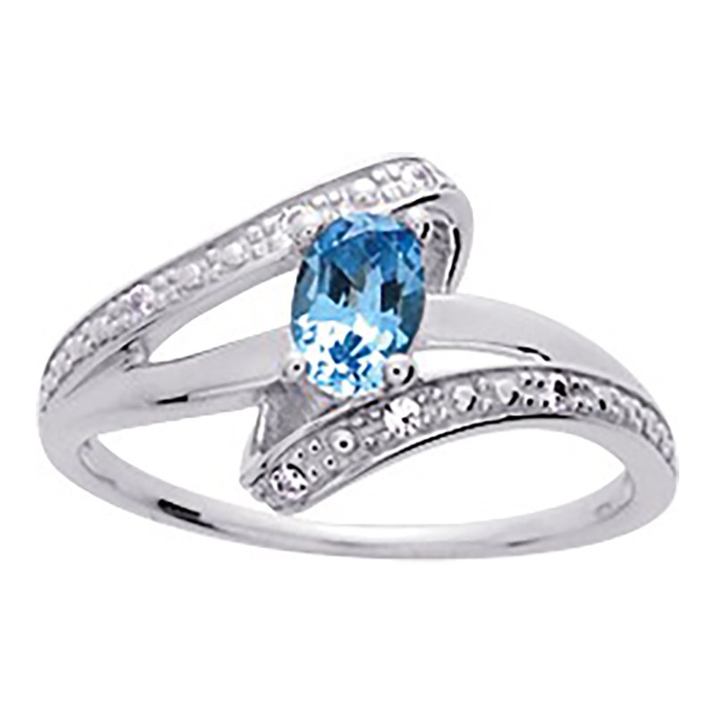 Bague femme - Oxyde de zirconium - Argent 925
