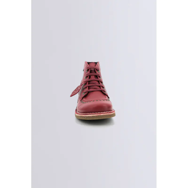 LEGENDIKNEW ROUGE BOTTINES Cuir Femme
