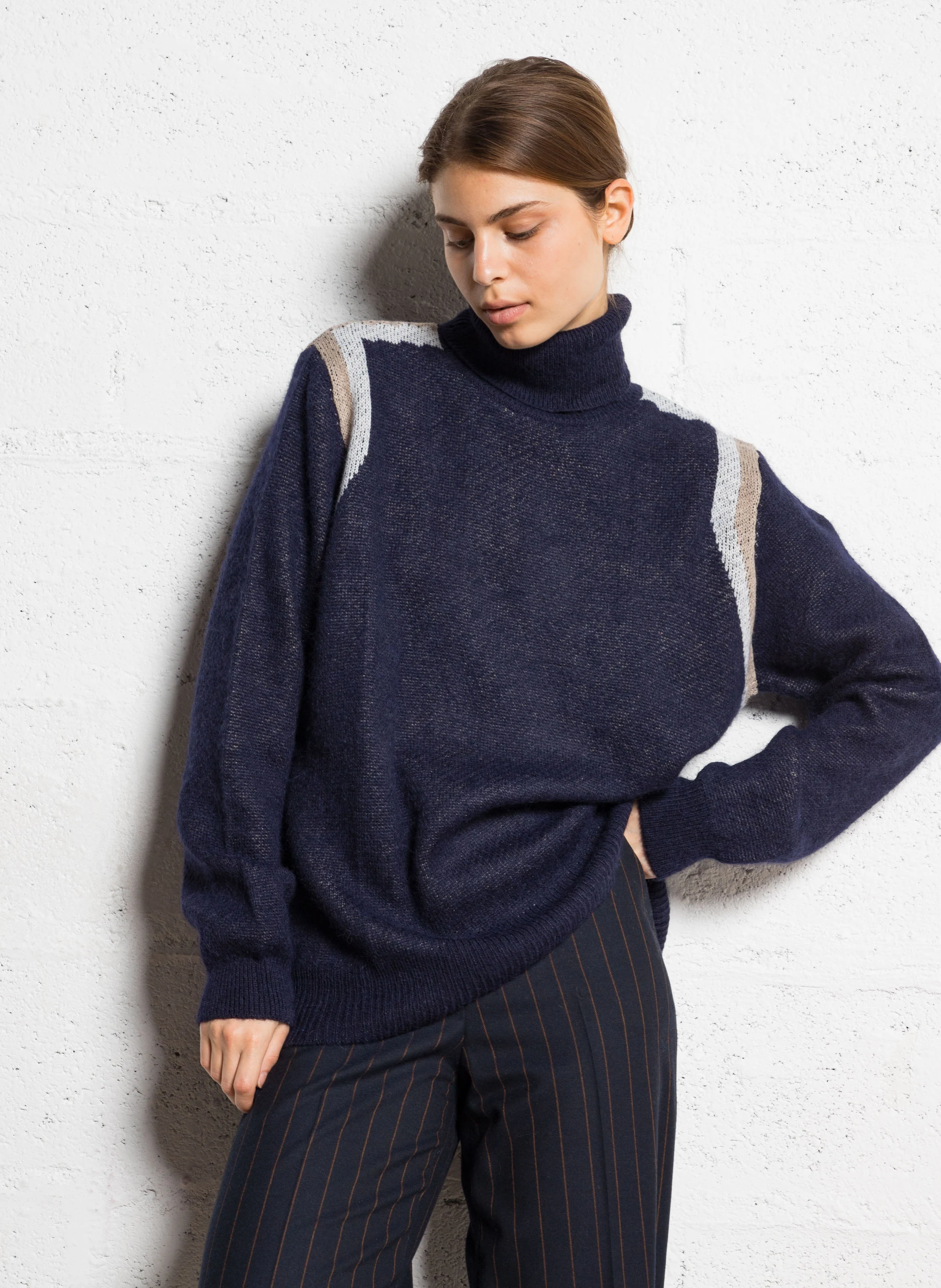 FERGUSON - Pantalon de tailleur large | Bleu
