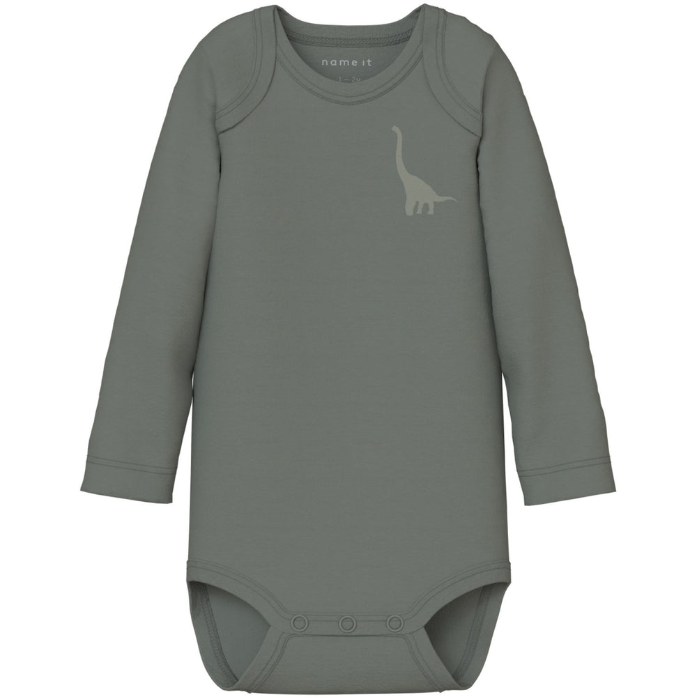 Køb Name It Agave Green Body 3-pak Green Dino Noos