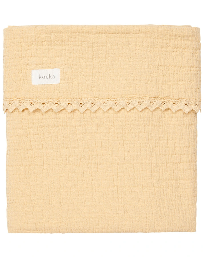 Babydecke ELBA LACE (75x100) in sahara