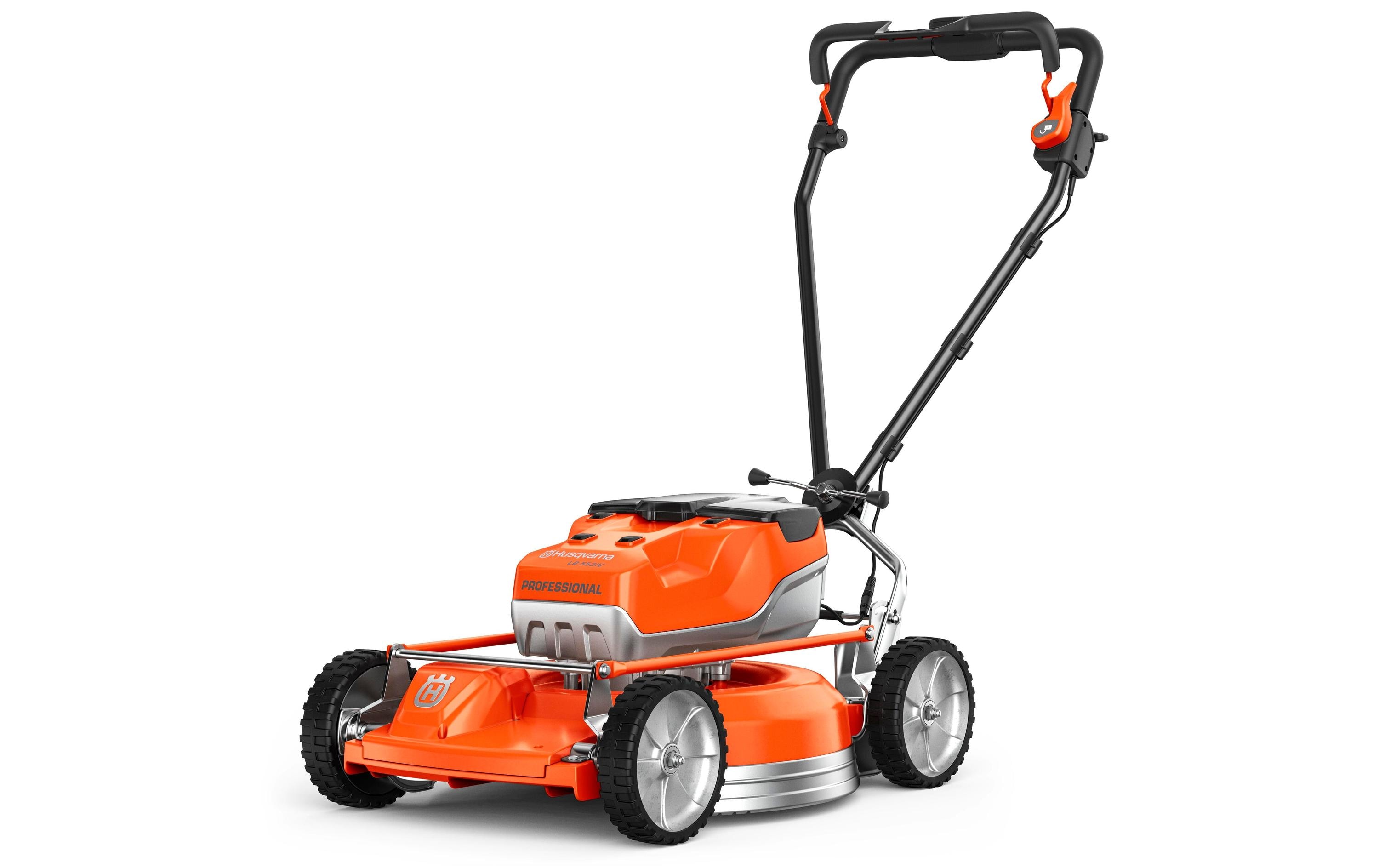 Akku-Rasenmäher LB 553iV Solo<br>Robuster batteriebetriebener Mäher mit zwei Akku-Steckplätzen