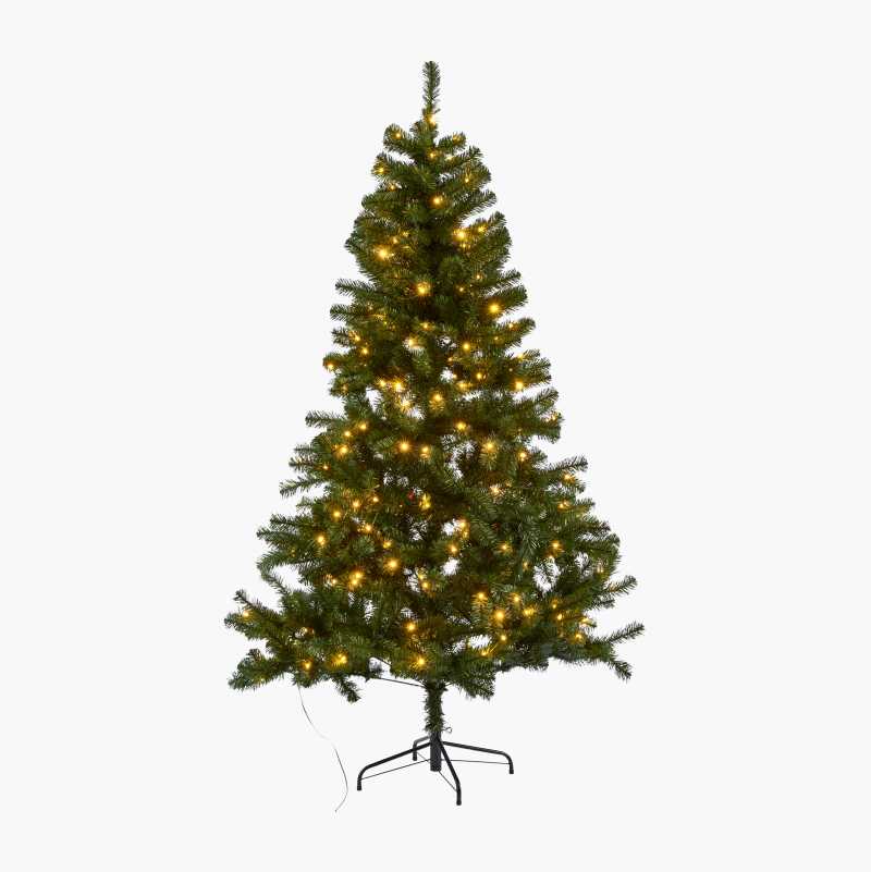 Juletre med LED-belysning, 2 m