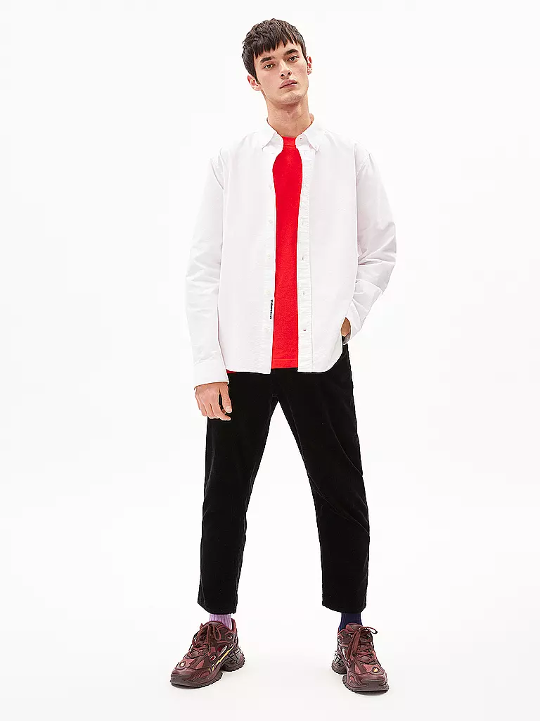 ARMEDANGELS Hemd Regular Fit LAAROX  weiss