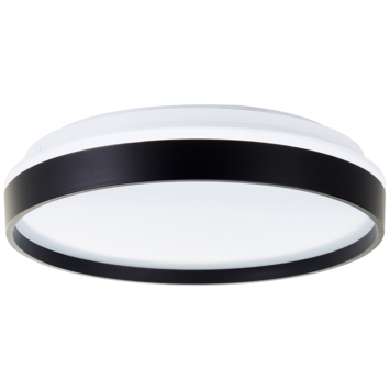Brilliant plafondlamp Britt zwart ø33cm 3 standen dimbaar