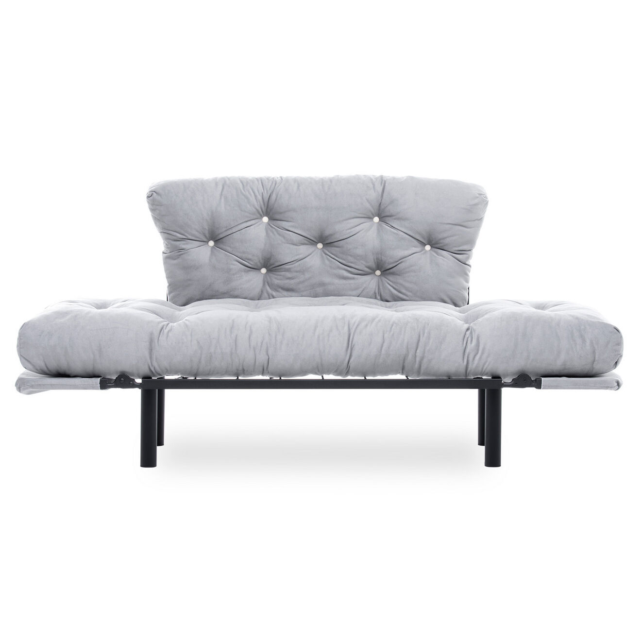 Atelier del Sofa Canapé 2 places convertible Nitta gris - 155x85x73 cm