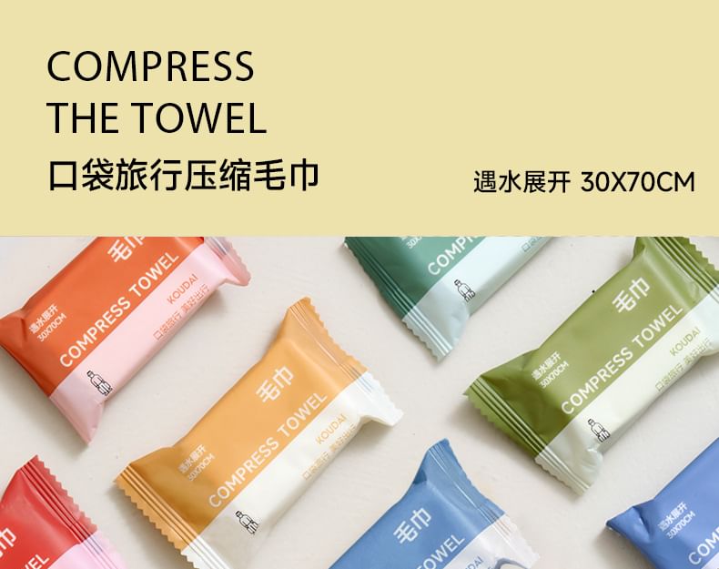 Evorest Bags - Set van 30: Reisgecomprimeerde gezichtshanddoekjes