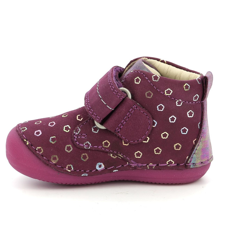 Kickers Kickers Sabio Prune à Fleurs