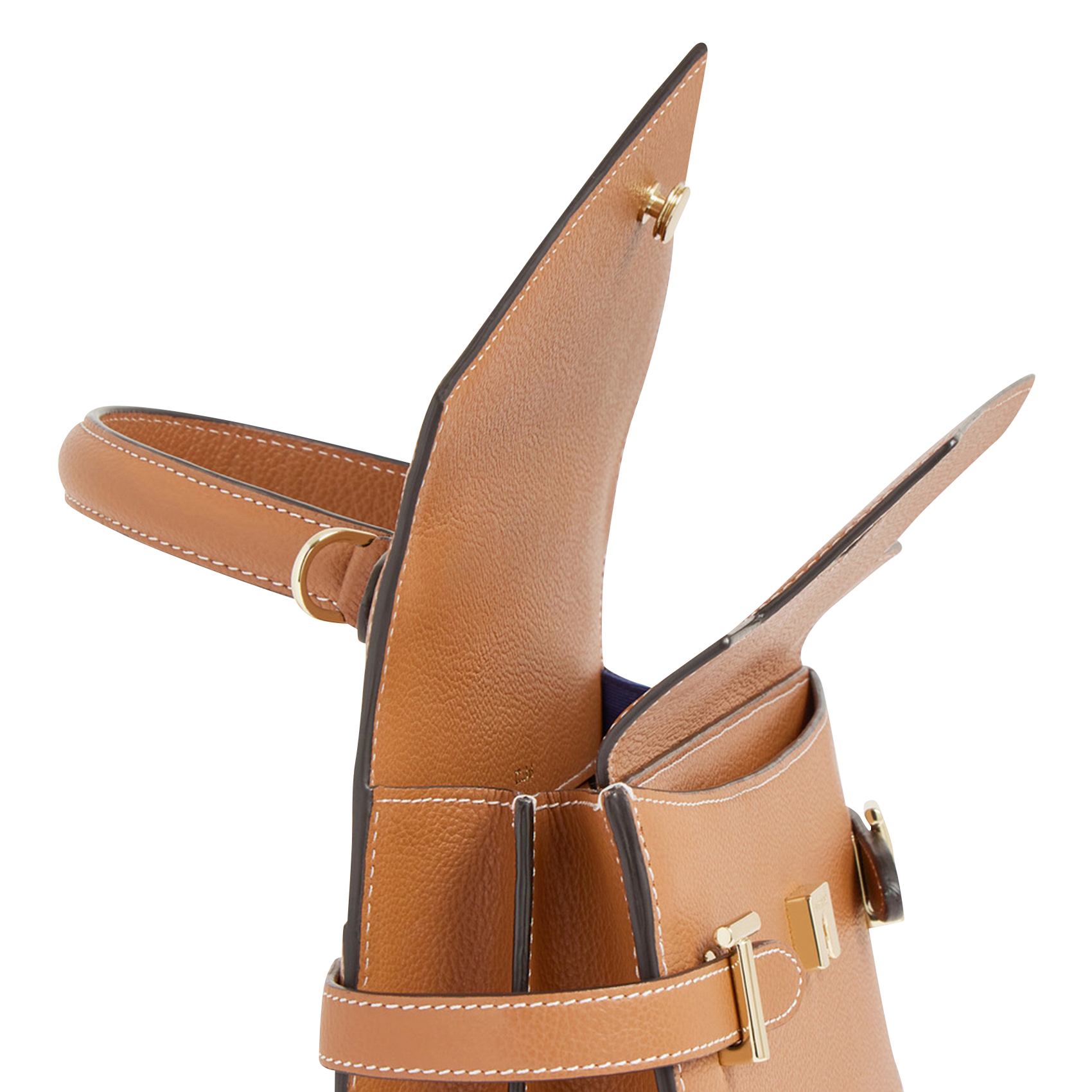 EMILIE - Sac à main en cuir | Marron