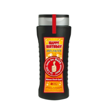(300ml) Herren Duschgel Happy Birthday Anti Falten Männer Dusch Spass Pensionierung