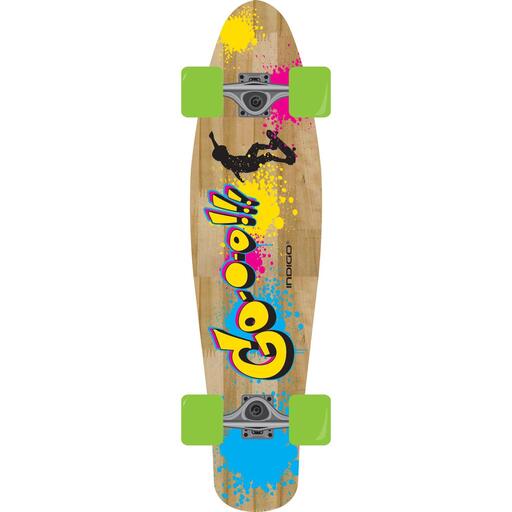 Skate de madeira Go Indigo 55,88 * 15,24 cm