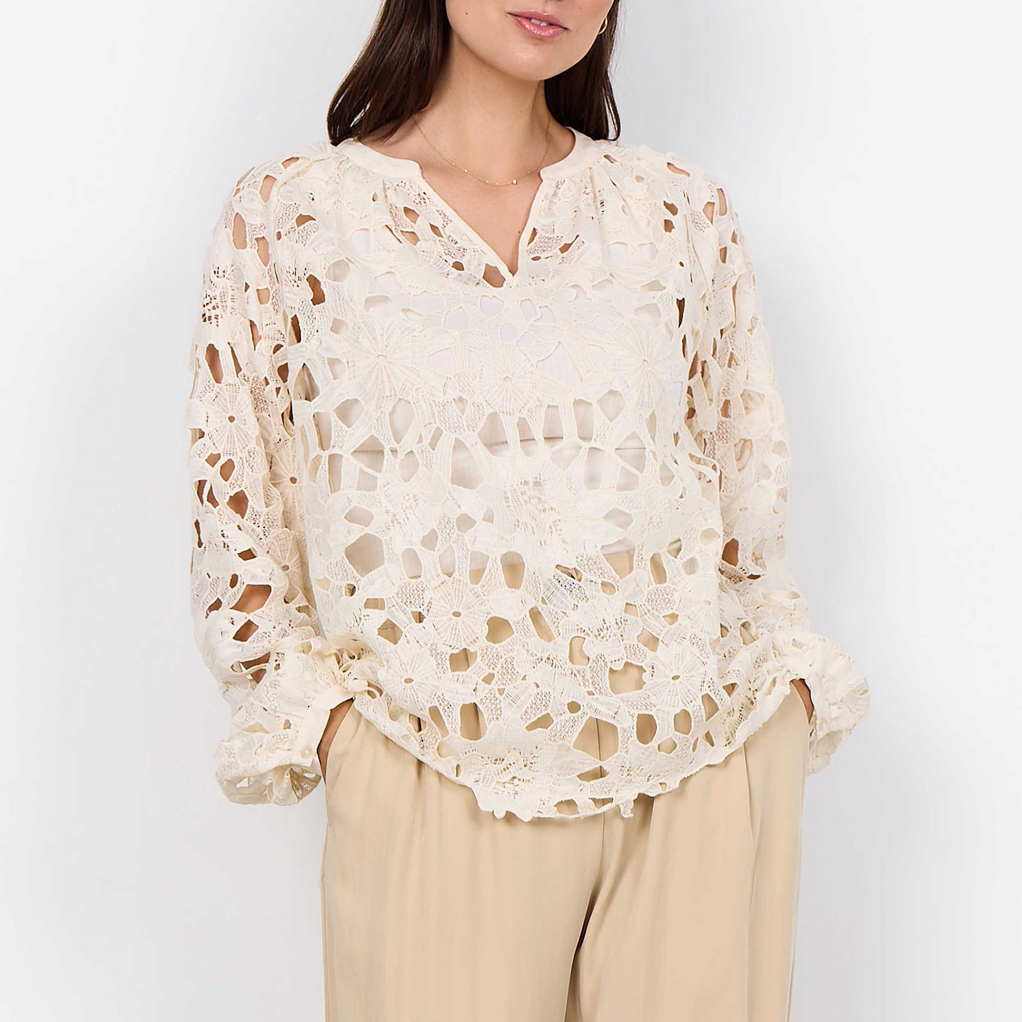 Blouse Femme beige