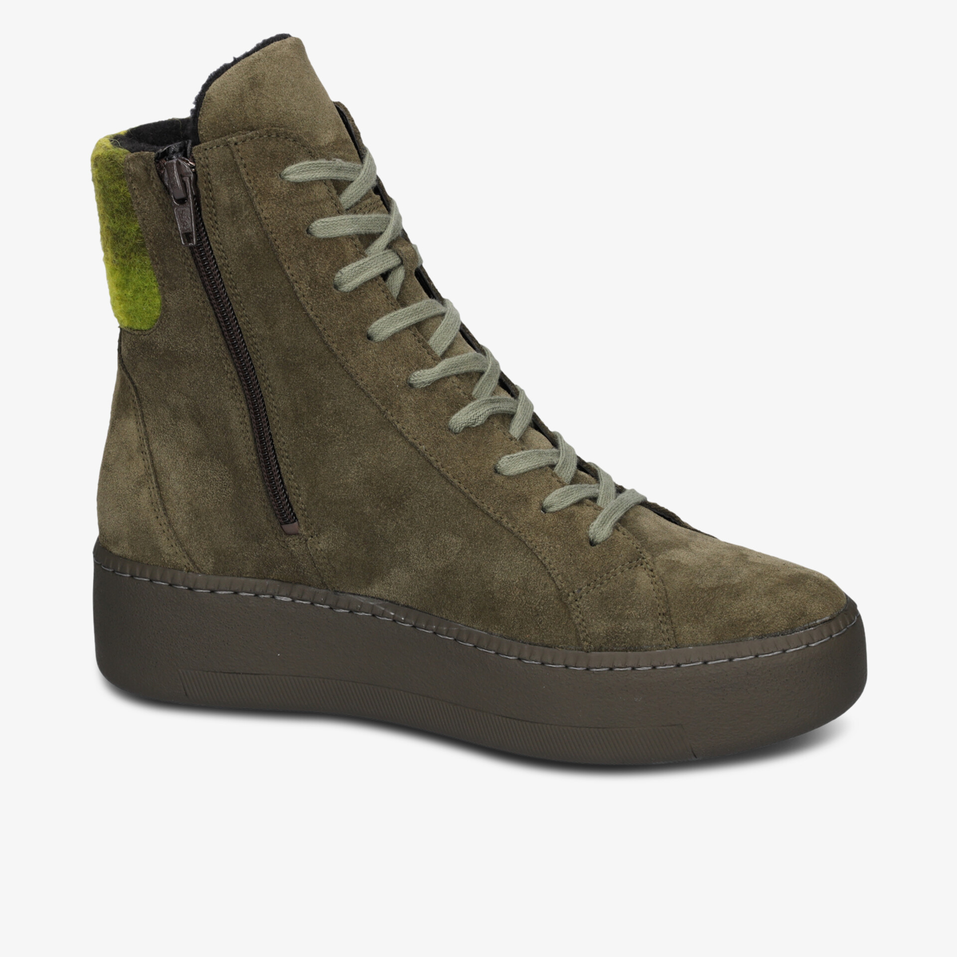 waldläufer Damen Stiefeletten grün