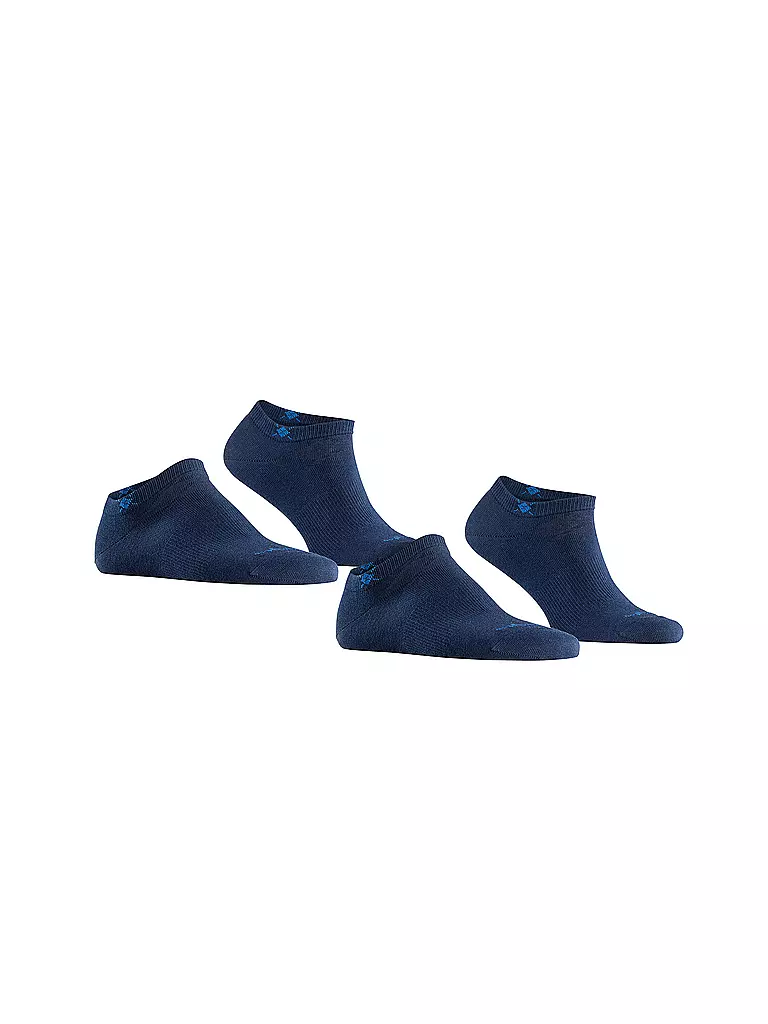 BURLINGTON Herren Sneaker Socken EVERYDAY 2-er Pkg. 40-46 marine blau