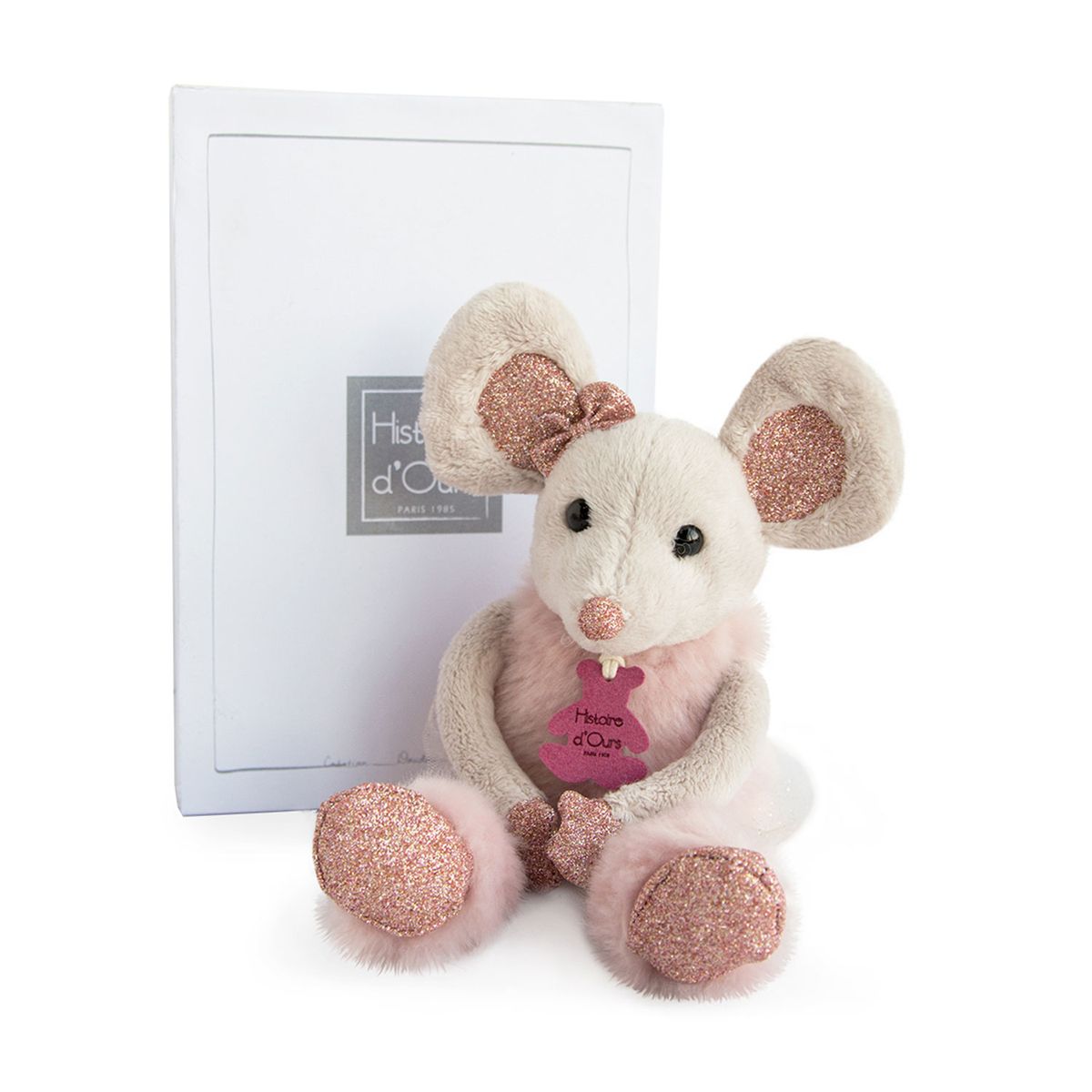 Peluche Girls & Glitter : Souris étoile 25 cm