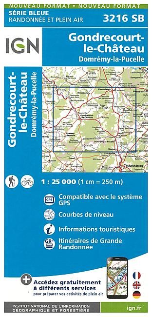 IGN - 3216 SB GONDRECOURT 1 25 000