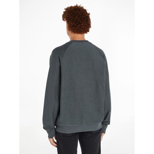 Calvin Klein Jeans Applique Crew Neck Sweatshirt, Endless Grey, XL