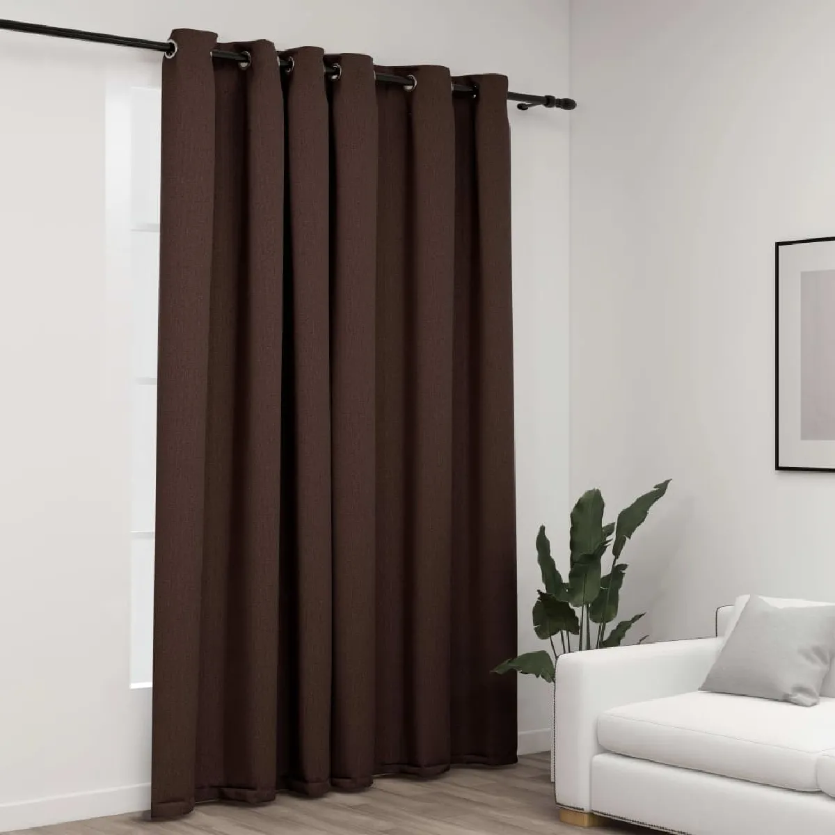 vidaXL Rideau occultant Taupe