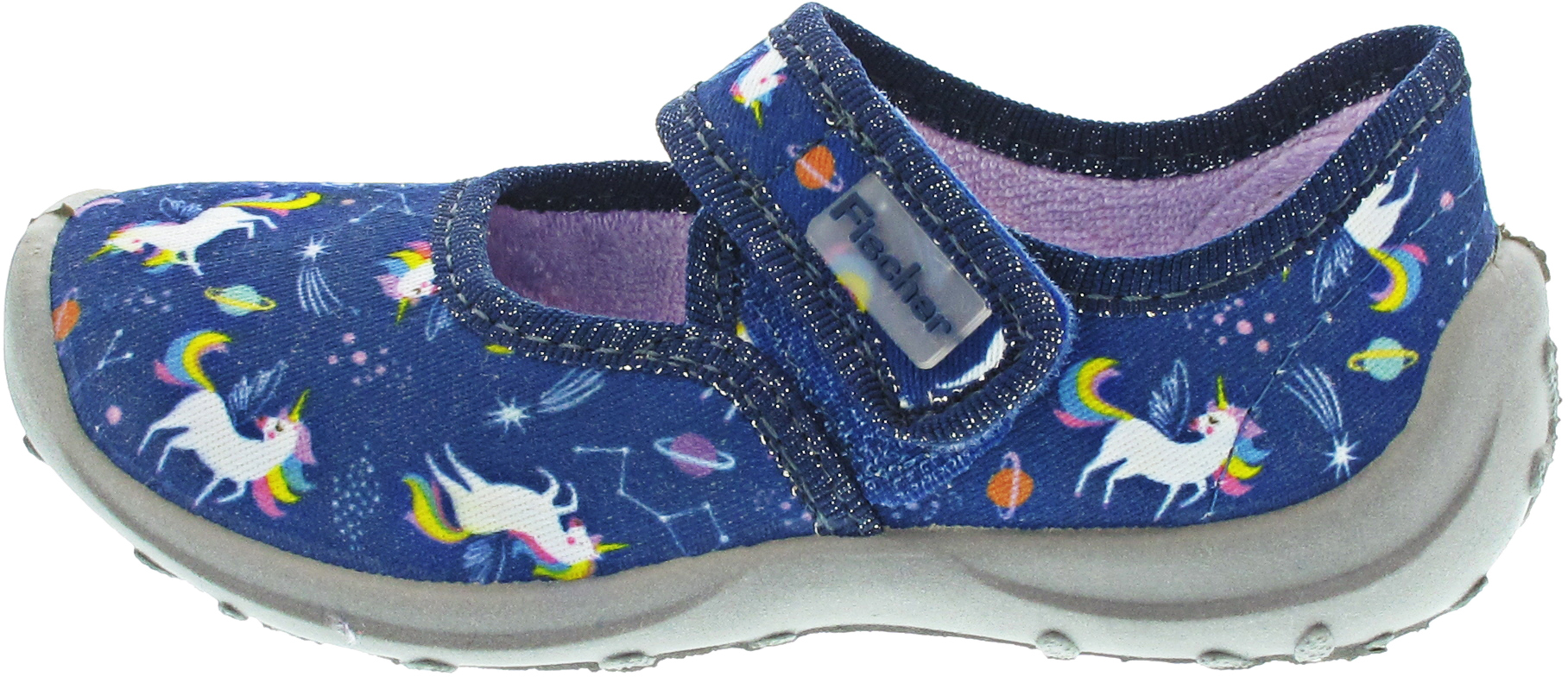 Fischer Markenschuhe Hausschuh blau
