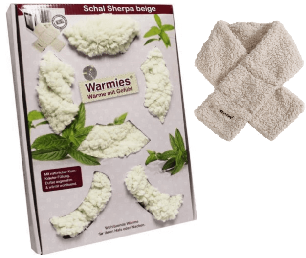 Warmies Warmte Sherpa Beige Sjaal 1 stuk
