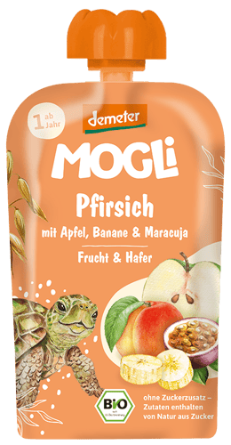 Mogli Bio Quetschie Pfirsich Maracuja