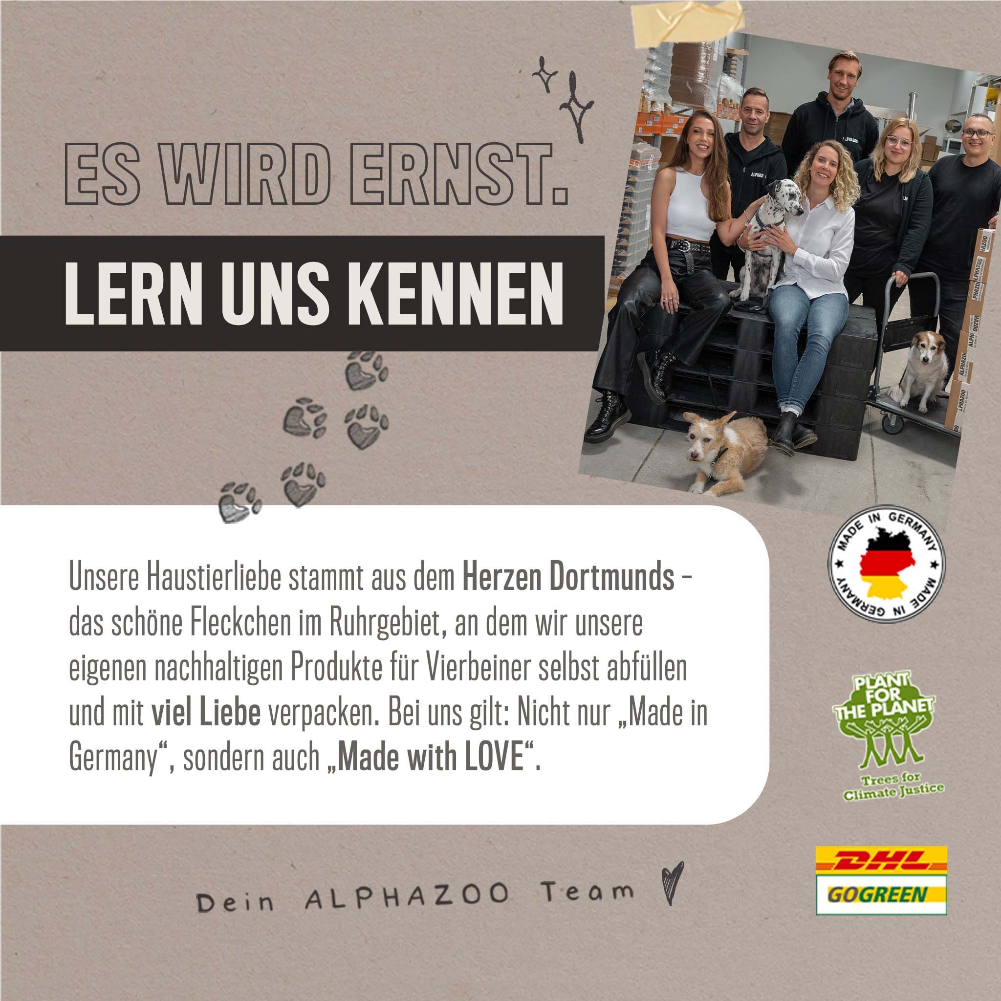 ALPHAZOO Pferdeschmaus, Nassfutter Pferd für Hunde