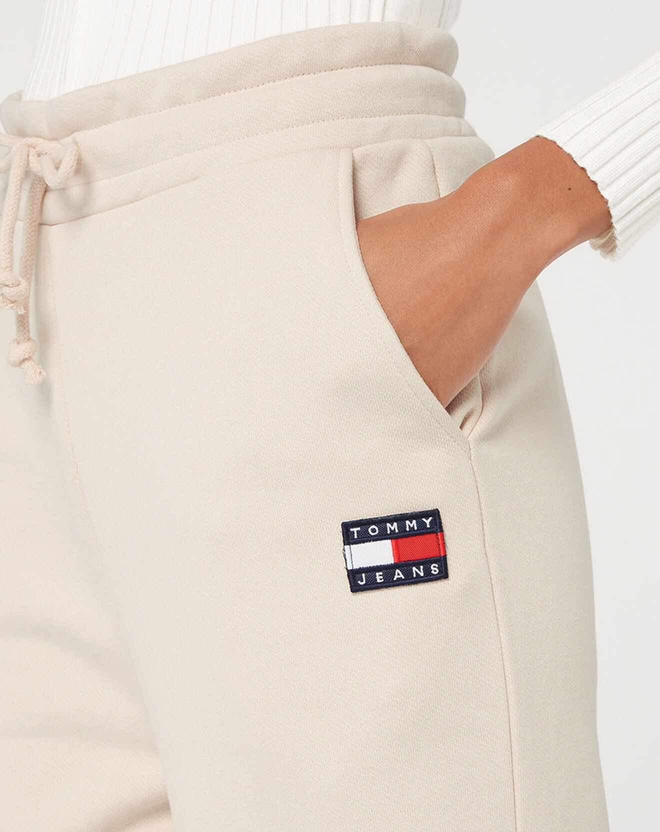 Tommy Jeans Jogging 100% Coton Bio  Relaxed beige