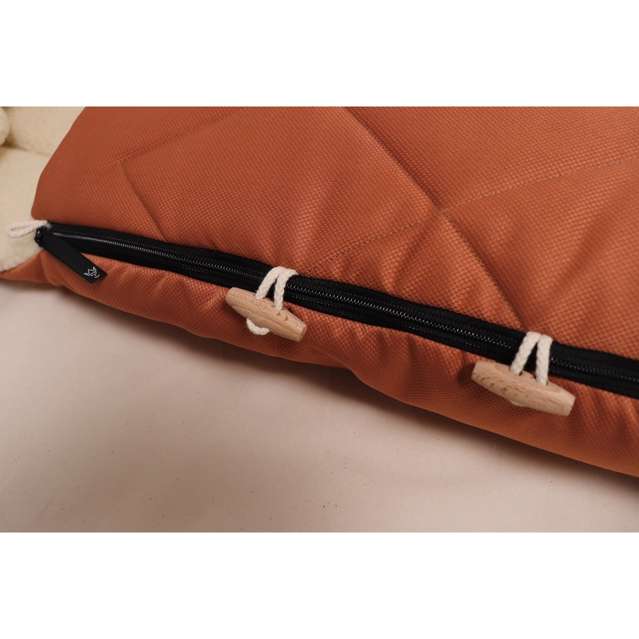 Kaiser Winterfußsack XL EARS WOOL coral gold