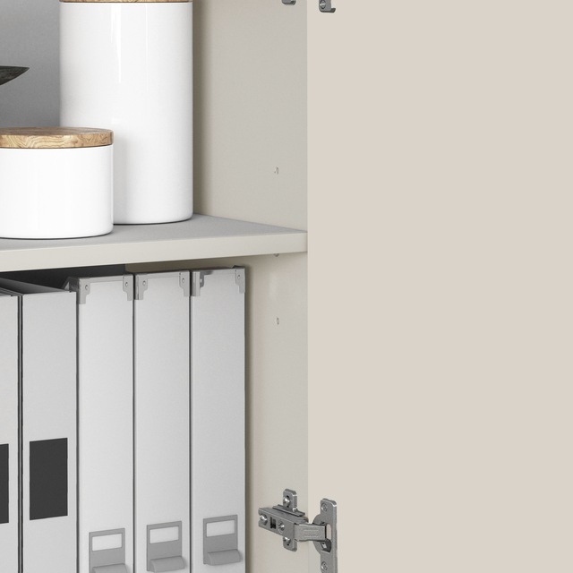 INOSIGN Highboard »VELA, Highboard, Höhe 120 cm,Design mit schrägen Türen« 1 Stk. tlg. Made in Italy, Masse-B/T/H: 100x35x120,hohes Sideboard,Anrichte,Kommode