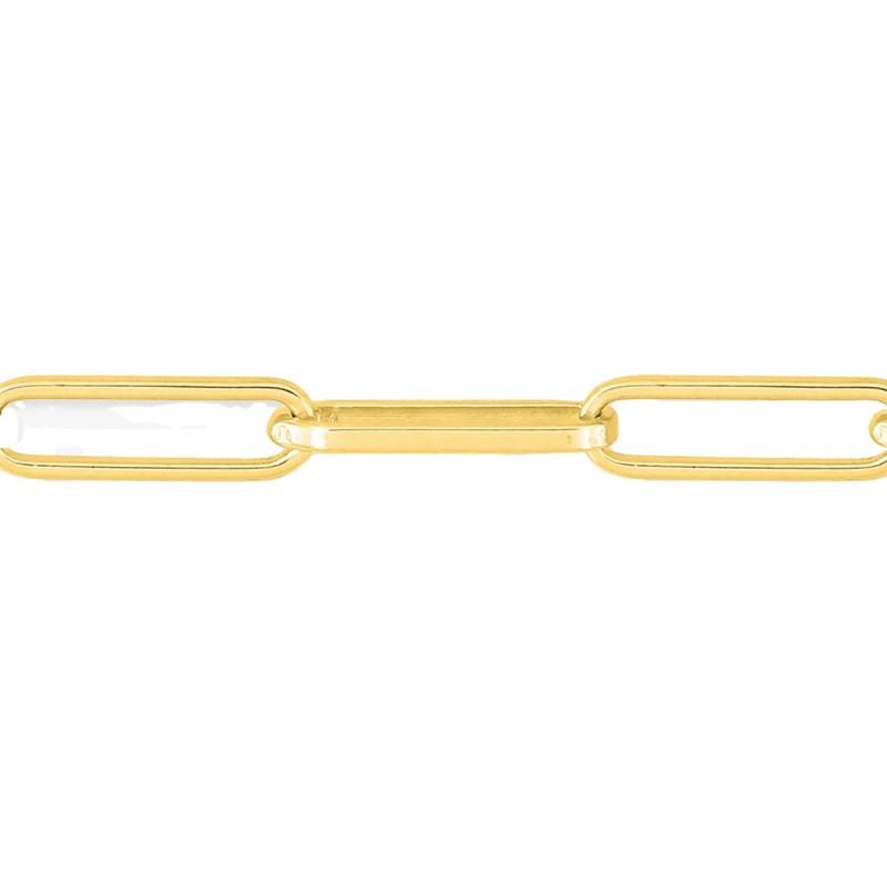 Bracelet Mixte 18 cm - Forçat carré - Or 18 Carats - Largeur 3 mm