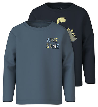 Name It Bluse - NmmVux - 2er-Pack - Dark Sapphire/China Blue/Awe