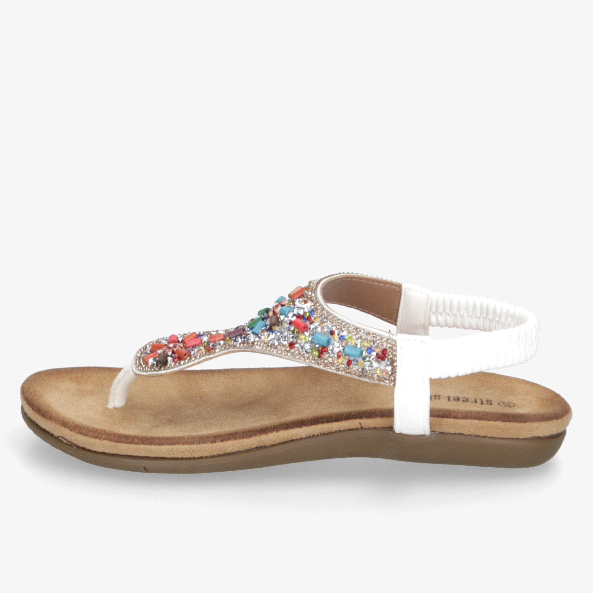 street shoes Damen Zehentrenner weiß