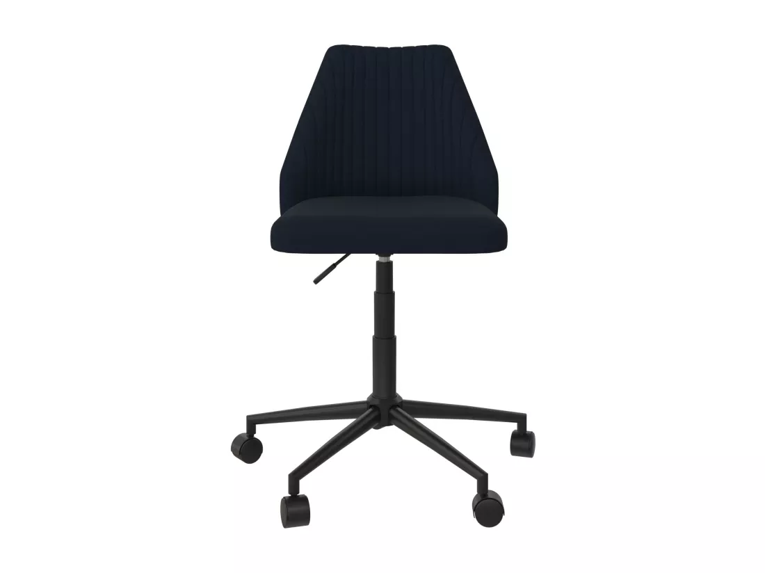 Brittany | Chaise de bureau en tissu bleu