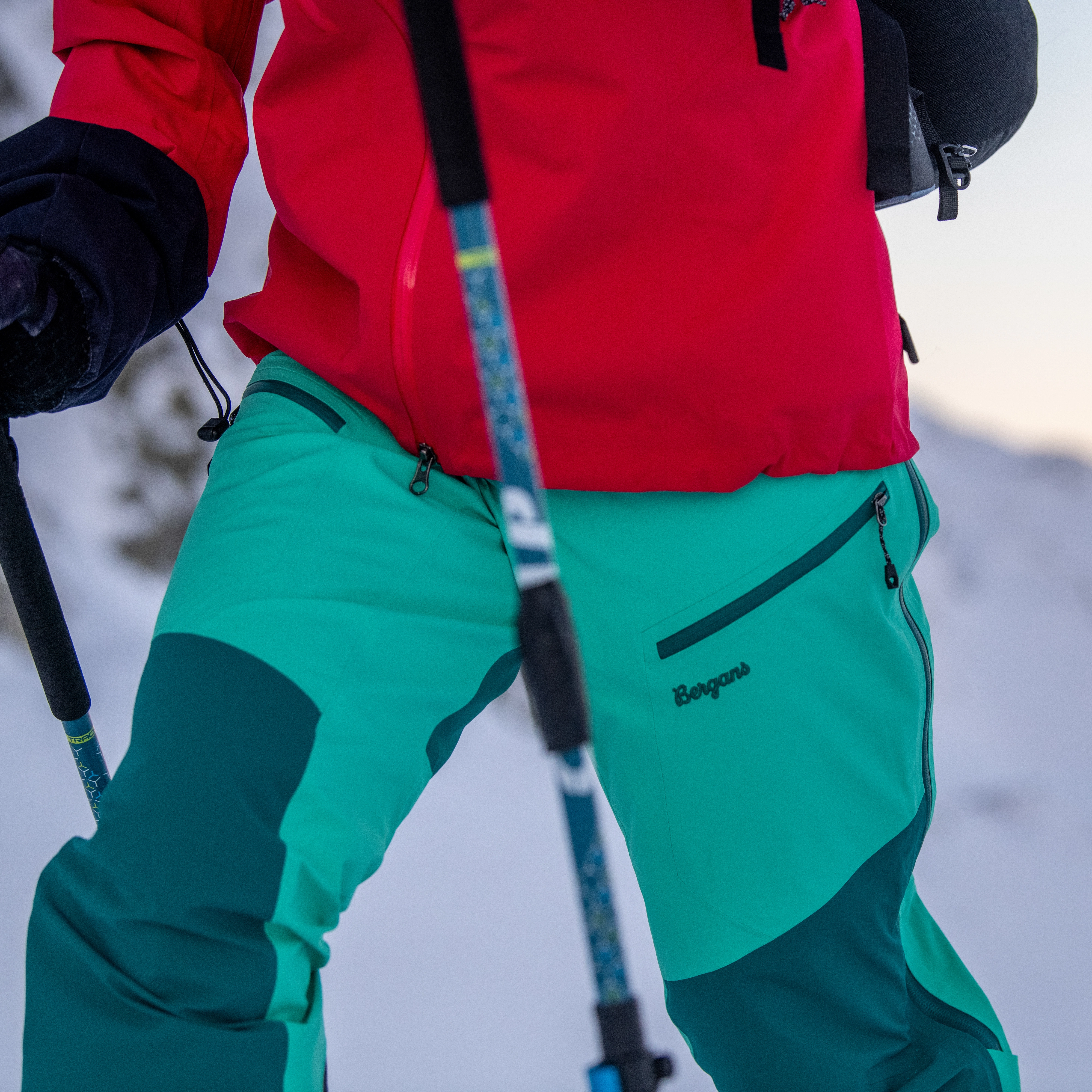 Tind 3L Shell Pants Women Light Malachite Green / Malachite Green