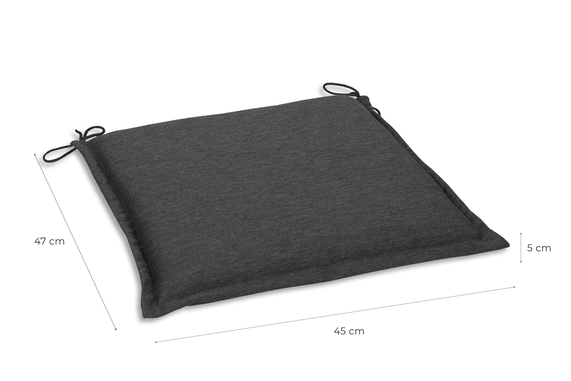 GO-DE Outdoor Sitzkissen DORA UNI 47 x 45 cm anthrazit