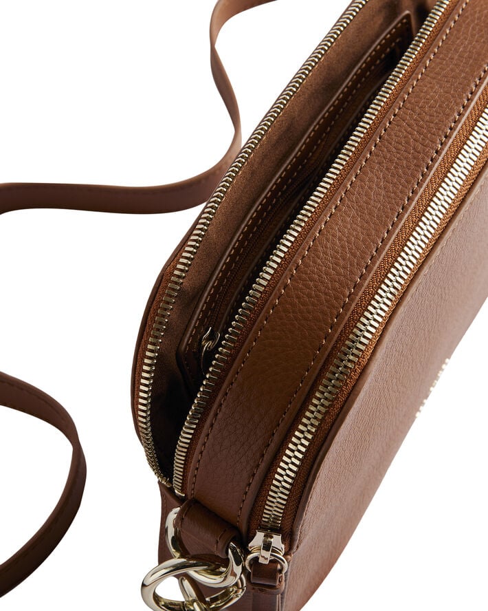 Ted Baker DARCELO Branded Webbing Leather Cam Brn-choc