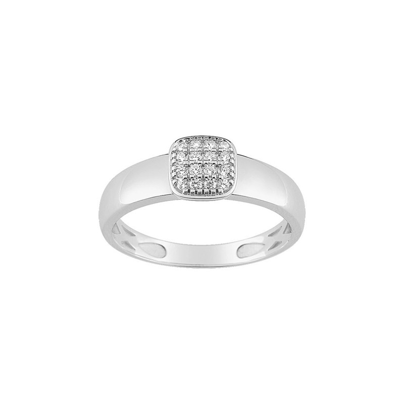 Bague Femme - Oxyde de zirconium - Or 9 Carats
