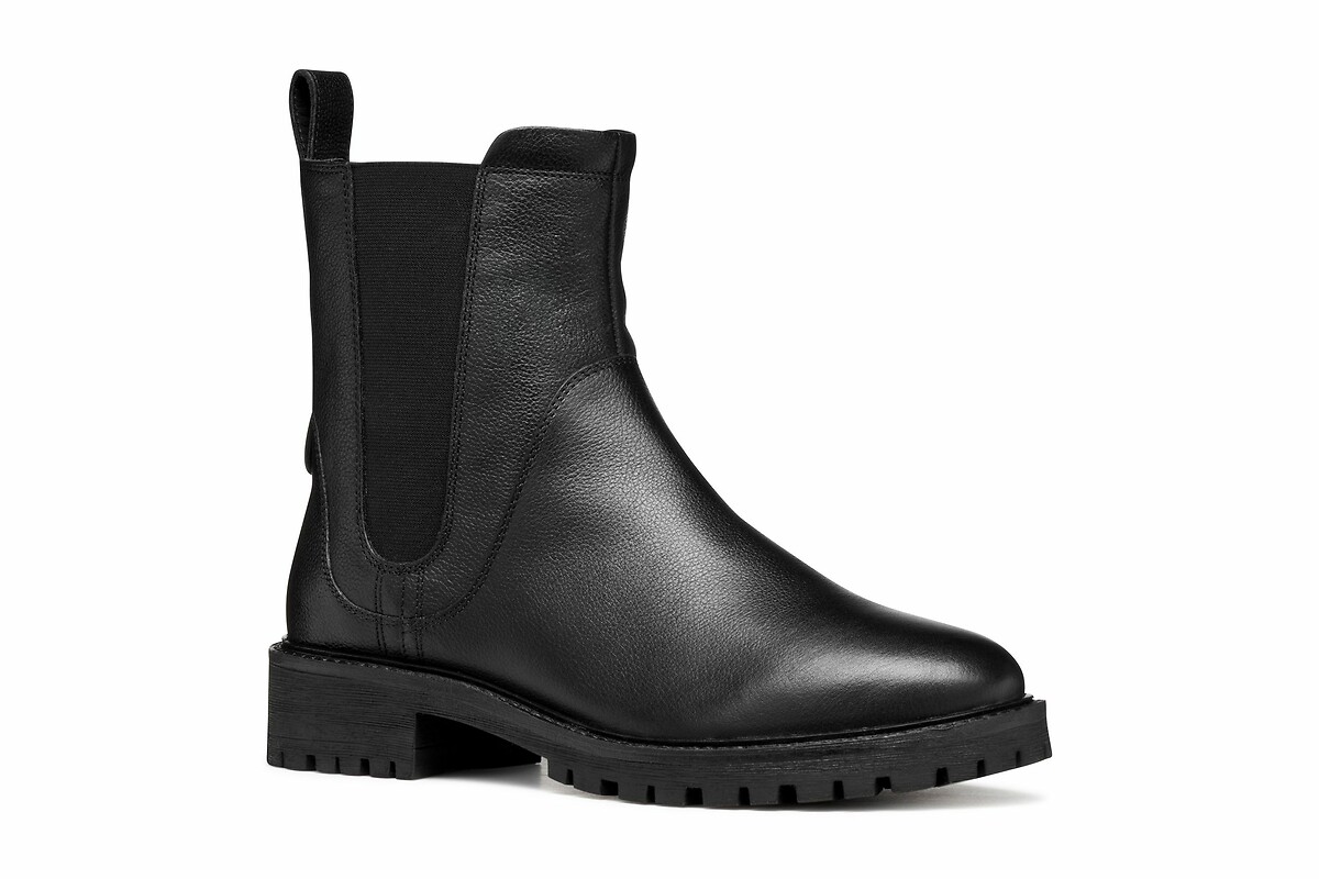 GEOX<br>Botas Chelsea de couro respirável Hoara