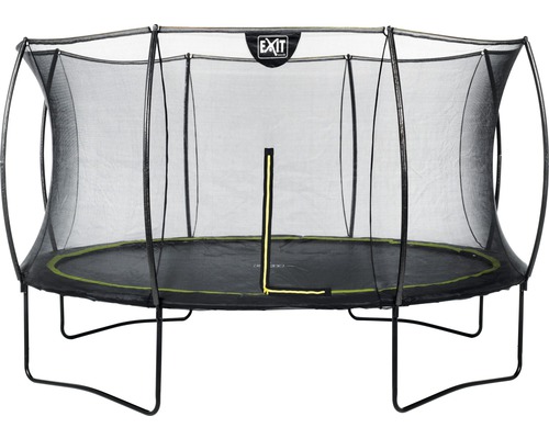 EXIT Silhouette trampoline met veiligheidsnet Ø 427 cm zwart