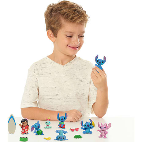 Disney Stitch figursæt med Lilo og Stitch