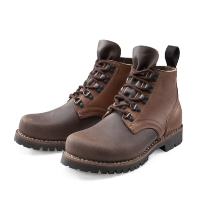 Arbeitsstiefel Juchtenleder, Braun