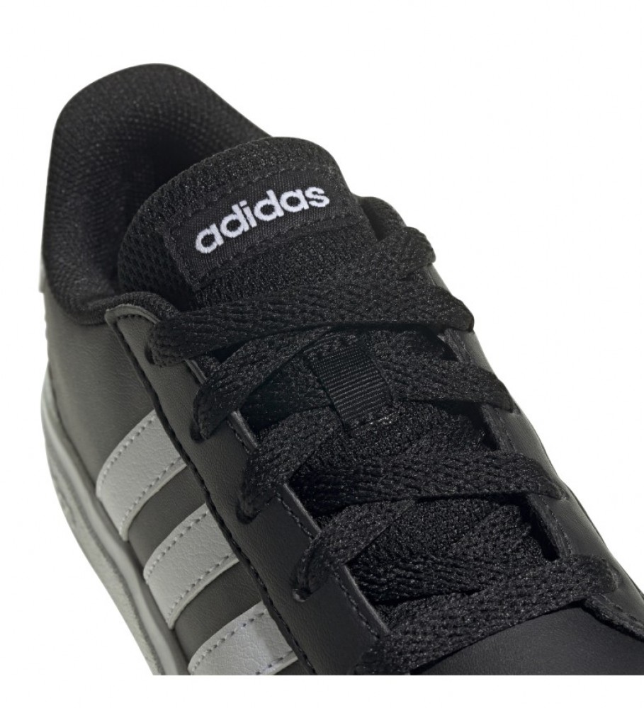 Tênis adidas Grand Court Lifestyle com cadarço, preto
