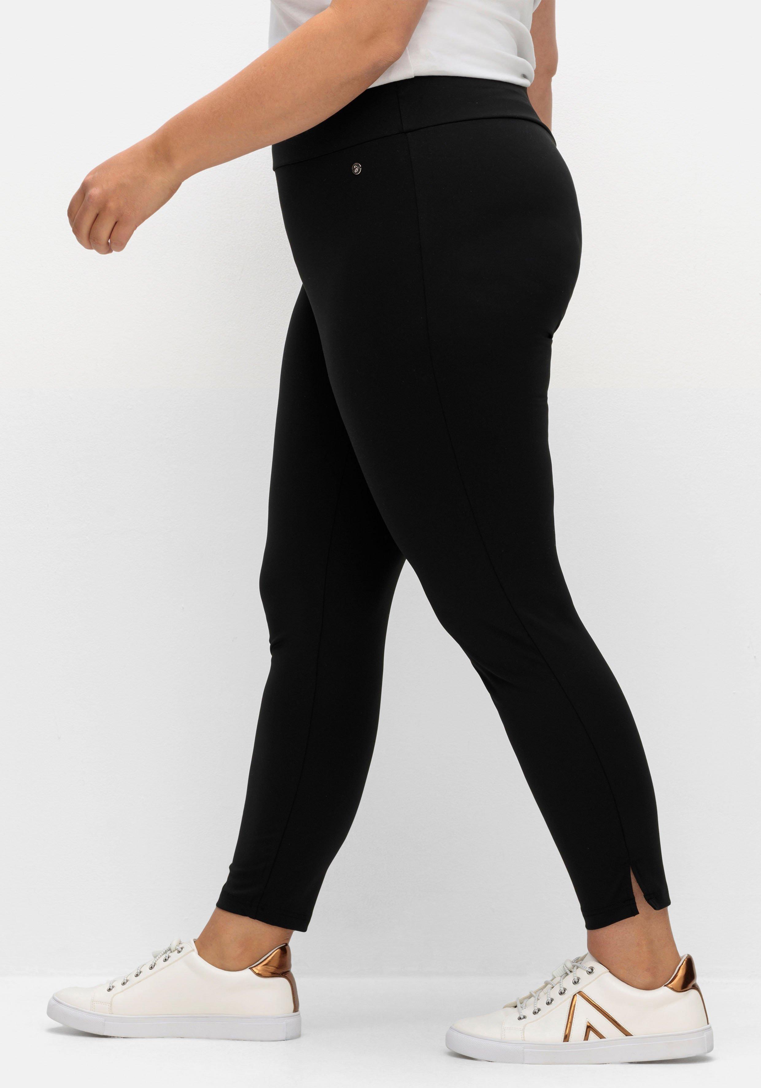 Knöchelfreie Leggings mit breitem Bund