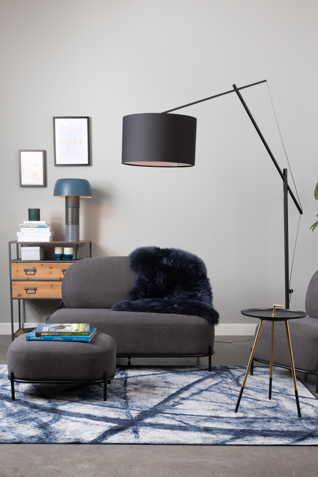 Vloerlamp Tokio zwart